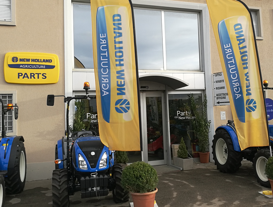 Entrata principale Agrimacchine, rivenditore trattori New Holland Arezzo