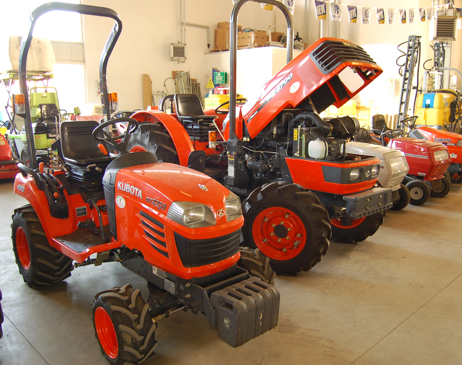 Trattorini rasaerba per il verde pubblico Kubota